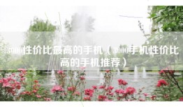 3000性价比最高的手机（3000手机性价比高的手机推荐）
