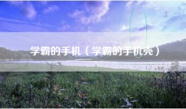 学霸的手机（学霸的手机壳）