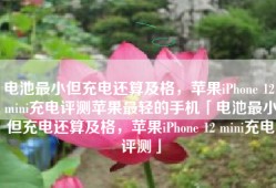 电池最小但充电还算及格，苹果iPhone 12 mini充电评测苹果最轻的手机「电池最小但充电还算及格，苹果iPhone 12 mini充电评测」