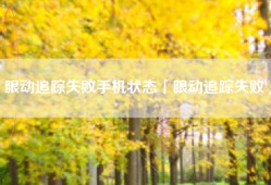 眼动追踪失败手机状态「眼动追踪失败」
