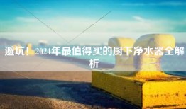 避坑！2024年最值得买的厨下净水器全解析