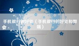 手机银行的好处（手机银行的好处和弊端）
